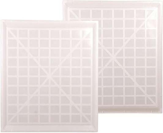 2pcs Replacement Tray for Dog Crate Pans Plastic Bottom for Pet Cages Crates Kennels Dogs Cat Rabbit Ferret Critter White 70 * 80cm