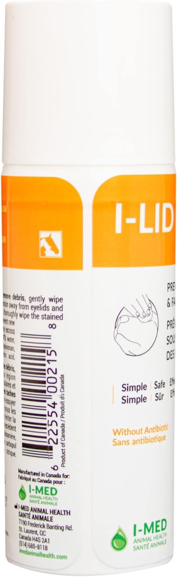 I-LID ’N LASH Vet Pump Pet Tear Stain Preventer for Dogs (50 ml) | Prevents Eye Tear Stains | Odor Eye Cleaner | Cats & Dogs Tear Stain Solution with Hyaluronic Acid | Non Antibiotic Eye Wash Solution