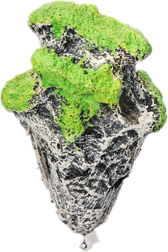 Hewnda Aquarium Decor - Floating Moss Rock Resin Stone - Fish Tank Decor, Small Aquarium Magic Hallelujah Floating Garden