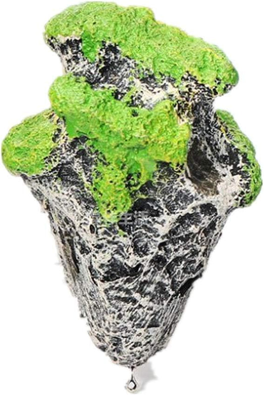Hewnda Aquarium Decor - Floating Moss Rock Resin Stone - Fish Tank Decor, Small Aquarium Magic Hallelujah Floating Garden