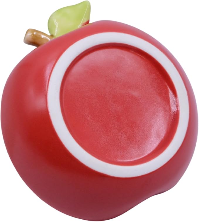 Small Ceramic Guinea Pig Food Bowl Cute Hamsters Food and Water Bowl Ferret Rat Chinchilla Rabbit Feeding Dish Young Animal Feeder (Red)