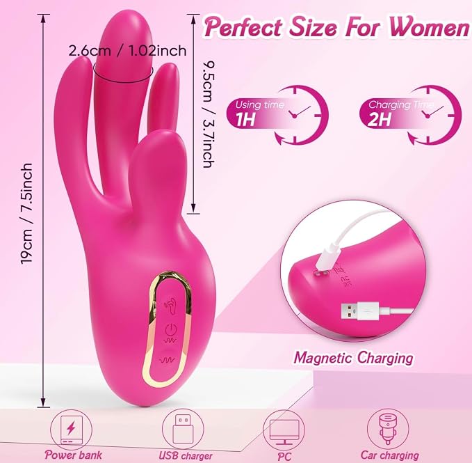Whimsical Wand with 12 Teasing Tingles & 8 Sensational Pulsation Modes for Intimate Delight PT31970