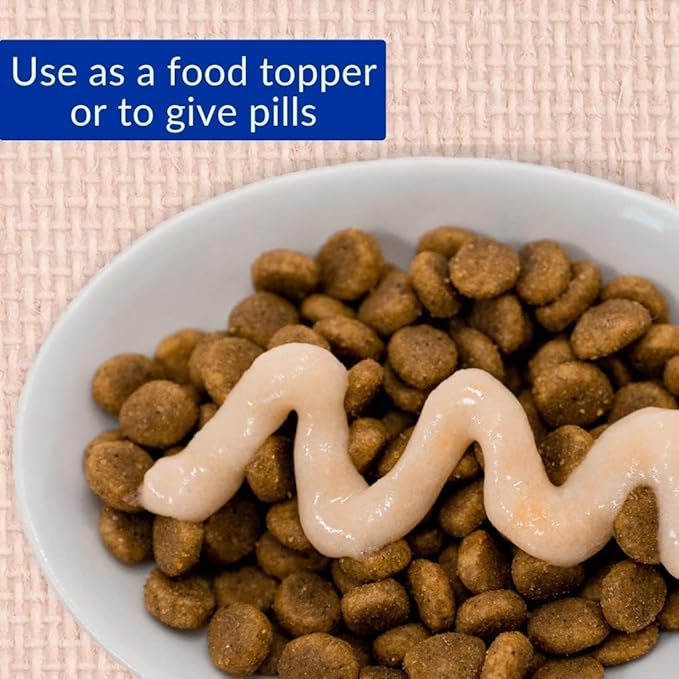 INABA Churu Meal Topper for Dogs, Complete & Balanced, Creamy, Lickable Purée Dog Food Topper, 0.5 Ounce Tube, 12 Tubes (4 per Pack) Chicken with Salmon Recipe