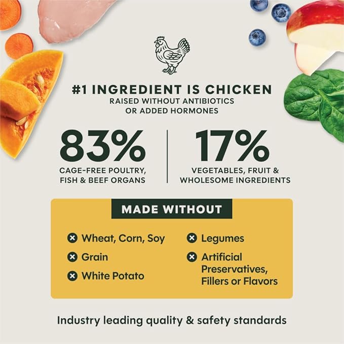 Instinct Puppy Freeze-Dried Meals, FreshDried Bites, Natural Dog Food, Grain-Free - Cage-Free Chicken, 14 oz. Bag