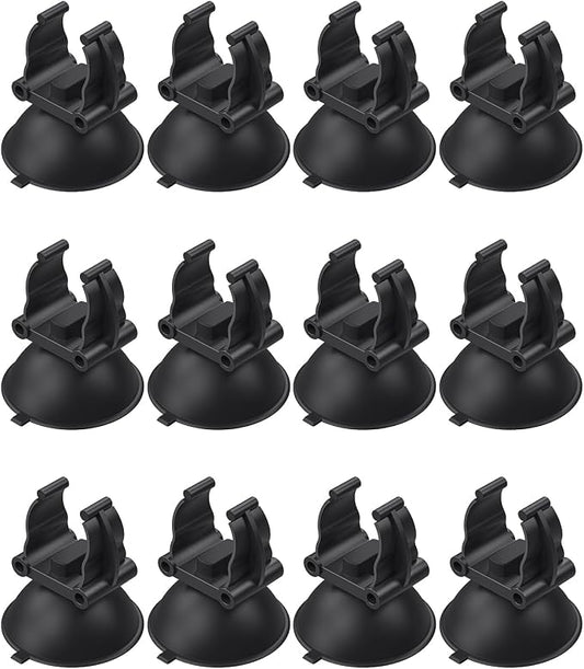 Pawfly Aquarium Heater Suction Cups Fish Tank Tube Light Sucker Holders 1.1 Inch Fixing Clips for Aquarium Heating Rod and Submersible Light (Not for Airline Tubing), 12 Pack