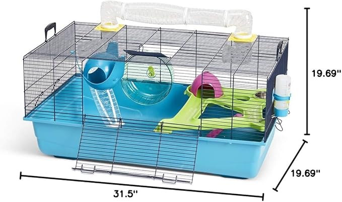 Savic Sky Metro Extra Larger cage for Hamsters, Mice and Other Small Animals with Hideaway, Exercise Wheel and Other Accessories