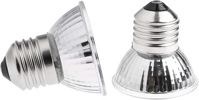 JKLcom UVA UVB Reptile Light 50W UVA + UVB Full Spectrum Sun Lamp UV Heating Lamp for Turtle Aquarium Aquatic Reptile Lizard,E27/E26 Base,110V,50W,Pack of 6
