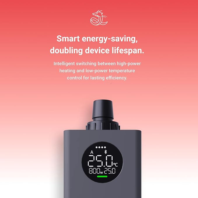 Chihiros Heater Pro - Tankless Water Heater Electric 100-120V Inline Aquarium Heater,10W 50W 100W 200W 300W 500W 800W Variable Smart External Heater for Canister Filter 5-120 Gal - 10-800W, 16/22mm