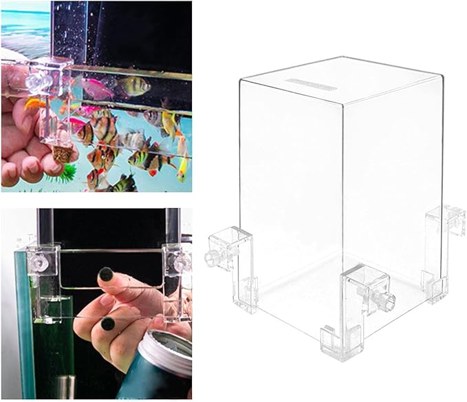 Hifybaty Negative Pressure Fish Tank - Clear Fish Elevator Water Auto-Refill Vacuum Suspended Fish Tank Water Level Maintenance, Increase Fish Activity Area, Aquarium Decoration
