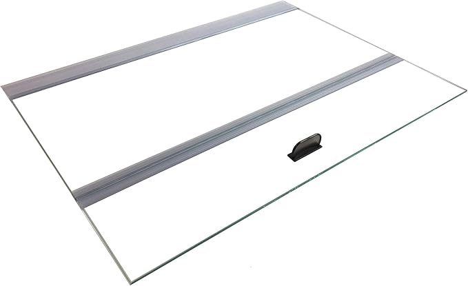 H2Pro 48x18 Glass Canopy 2 Piece Set for 70/75/90/110 Gallon Aquarium Fish Tank (22.68 x 16.93 x 0.16in)
