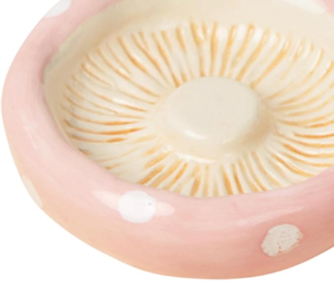 Hamster Ceramic Bowl,Small Animal Feeding Dish,Feeding Bowl,Guinea Pig Bowl,Mushroom Water Bowl for Gerbils Ferret Chinchilla, Mushroom Head