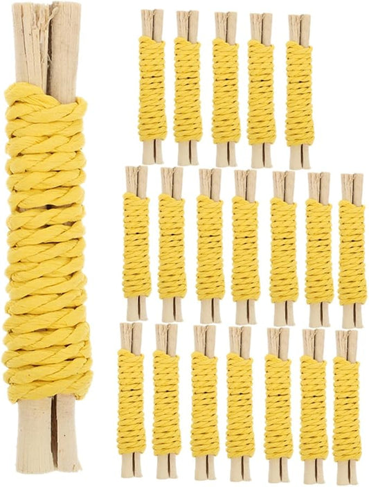 Beaupretty 20pcs Small Animal Chew for Rabbits Hamsters Parrots Dental Care Molar Sticks Natural Treats for Teeth Cleaning and Grinding