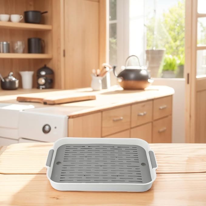 Ped Litter Box Trainer with Detachable Grid Tray for Rabbits Guinea Pigs Hamsters Chinchillas Ferrets Birds Sturdy Plastic Toilet Training Pan Easy Clean Smooth Corner(F)
