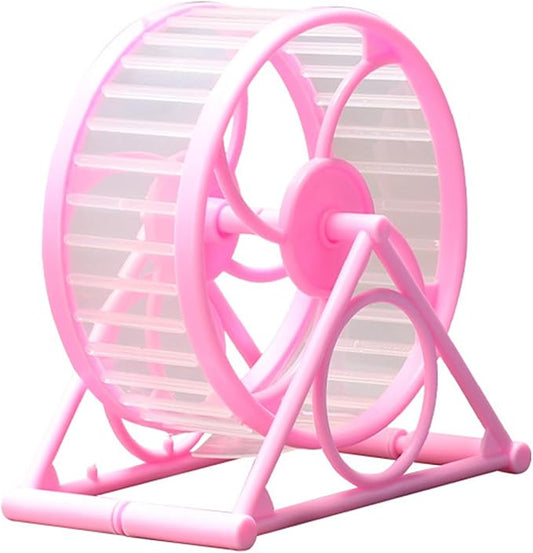 Pet Hamster Exercise Running Wheel with Stand Playing Supplies Cage Toy Gerbils Hamster Running Jogging Toy Hamster Running Wheel Small