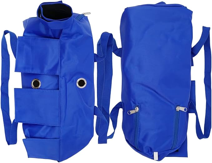 Cat’s Restraint Bag for Claw Care Nail Trimming Anti-Scratching Grooming Bag for Cats Medical Examination(Blue-m)