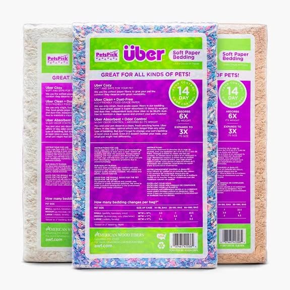 PETSPICK Soft Paper Bedding (Pink/White)