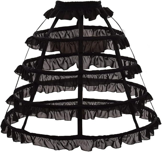 GRACEART Victorian Dress Pannier Hoop Skirt Bustle Cage Skirt