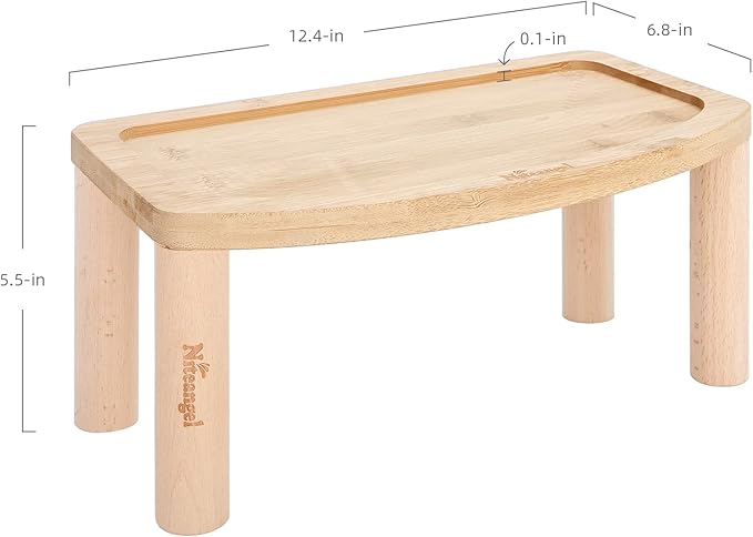 Niteangel Anti-Slide Hamster Wheel Platform - Fits for Niteangel Super-Silent Hamster | Acrylic | Wooden | Cloud Series Wheel (Medium)
