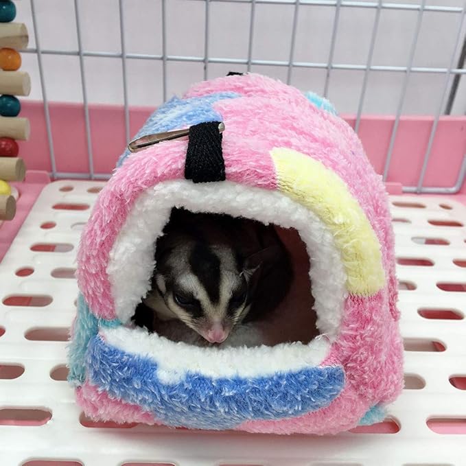 Cozy Hamster Hammock Small Pet Cage Tent Soft Warm Hanging House Bed Swinging Nest for Chinchilla Parrot Guinea Pig Rat