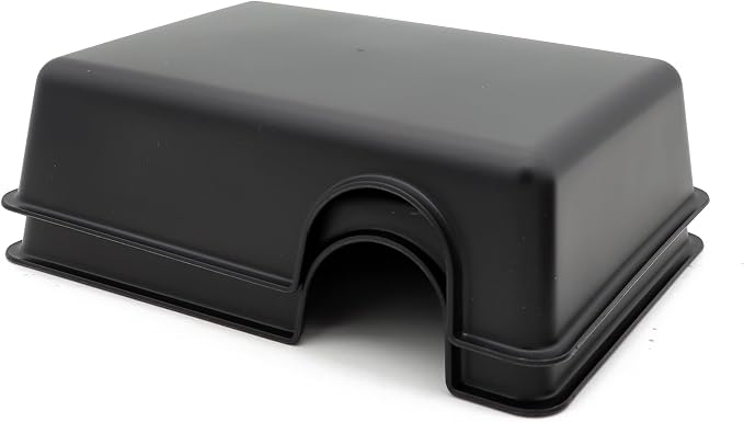 Reptile Hide Box Snake Hide Feel Secure and Safe, Gecko Hide (Black, Large 2 Pcs)