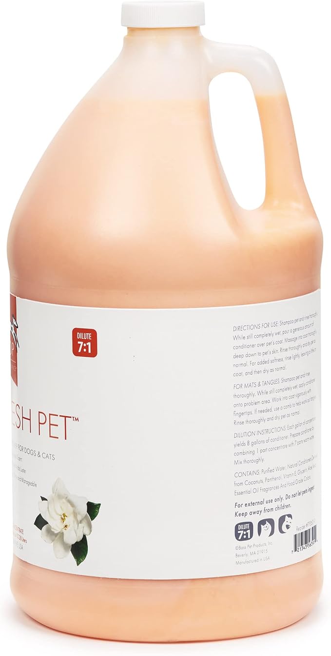 TOP Performance Fresh PET Conditioner for Dogs and Cats, Fresh Scent, 1-Gallon Concentrate