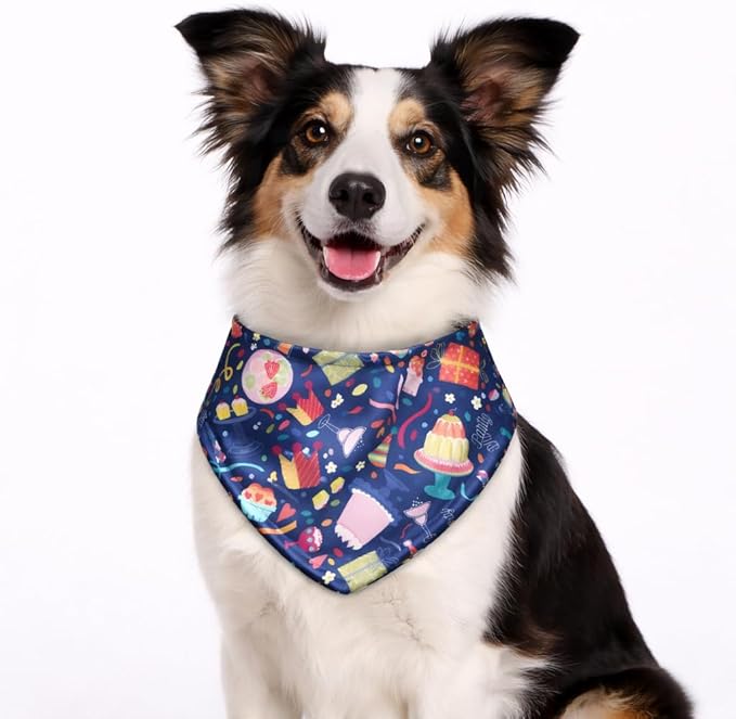 Luxury Satin Dog Bandana – Slip-On Collar Style, Premium Pet Scarf for Medium, Large & XL Dogs – Special Occasion Accessory (Collar Not Included) (Medium - Extra Large, Pudding)