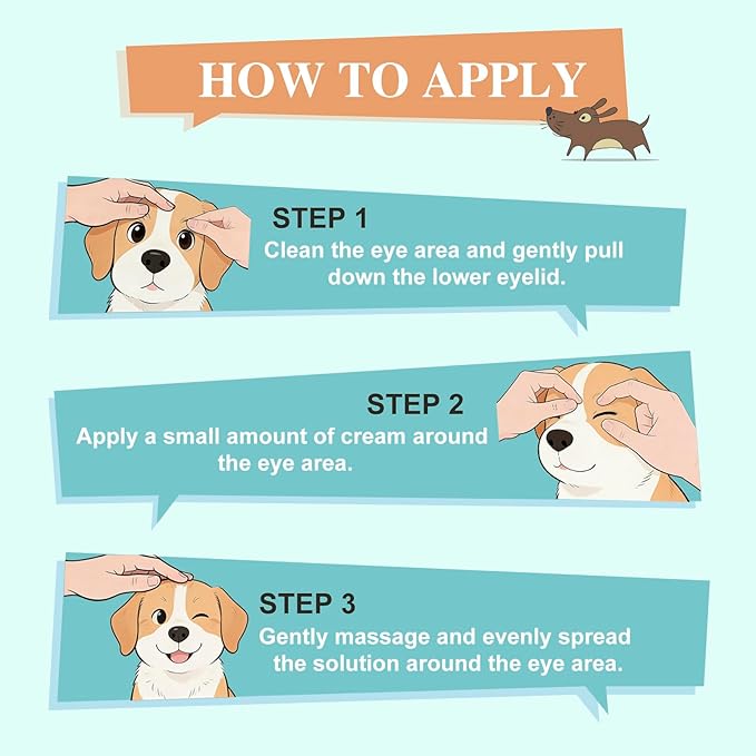 Pet Eye Care for Dogs, Cats, Horses, Birds and All Pet (3.5 g)