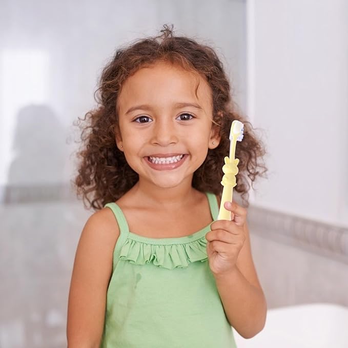 3pcs Toothbrushes for Babies and Ages 2-8, Manual Soft Bristle Oral Care Tool, Cartoon Rabbit Design, Gentle Cleaning for Teeth