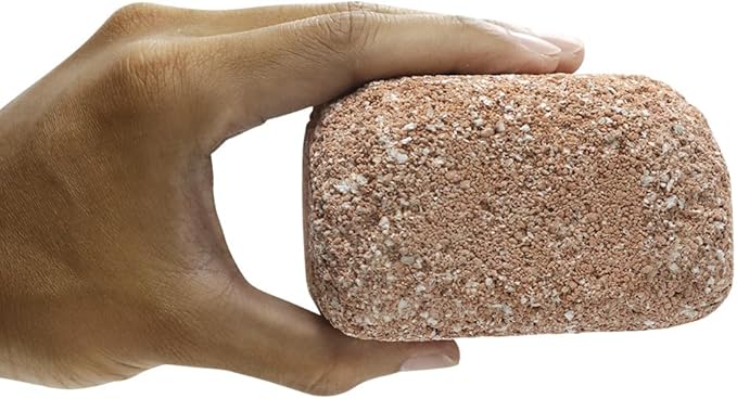 EcoBio-Block Natural Volcanic Rock for Aquarium Water Clarity & Balance — Low-Maintenance Alternative to Weekly Additives — for Freshwater Fish, Turtles, Shrimp & Frogs (Medium, 15-40 gal)