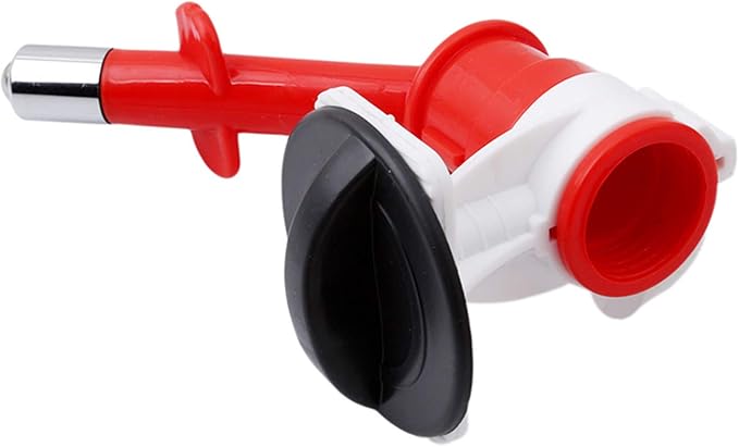 Sevenfly 1Pcs Pet Water Dispenser Nozzle Dogs Cats Water Feeder Nozzle No-Drip Water Dispenser Fountain Bottle Head Anti-Leaking Pet Hanging Drinking Nozzle, Red