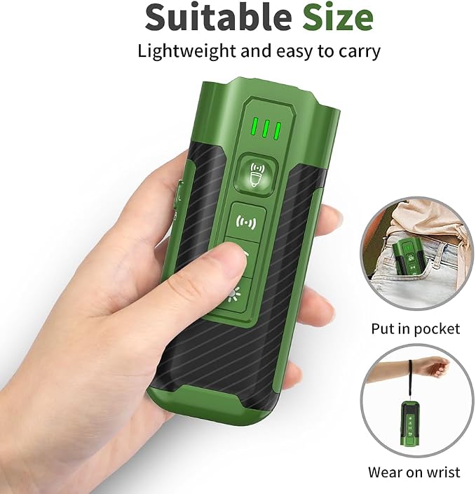 Coredy Dog Bark Deterrent Device, Anti Barking Device for Dogs, Long-Range Ultrasonic Stop Bad Behavior, Rechargeable and Portable Dog Barking Control Device, Safe for Dogs & Humans
