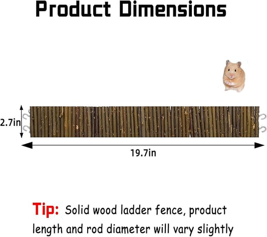 Rat Bendy Long Suspension Bridges Hamster Climbing Ladder Flexible Wooden Bridge for Dwarf Hamster Sugar Glider Rodents Mouse(1PCS)