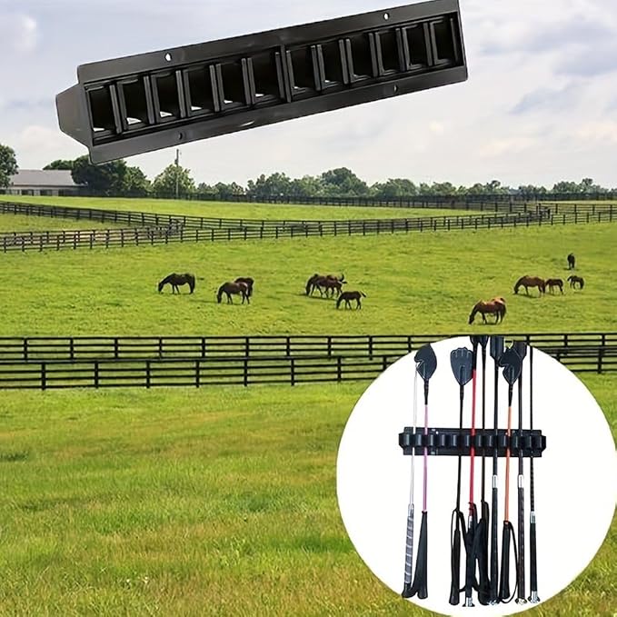 Horse Whip Crop Holder Rack Wall Mounted Bracket Hanger Whip Organizer Horse Trailer Accessories for Tack Room