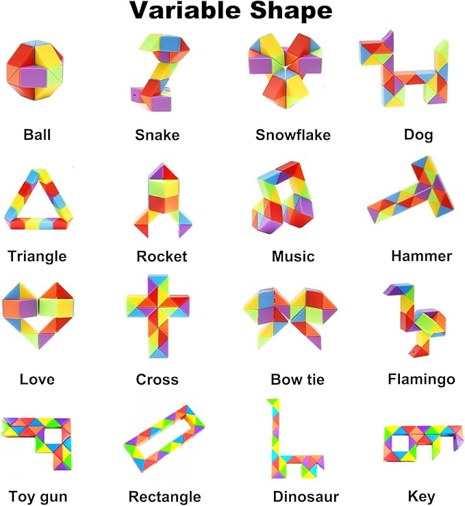GOLDGE 15 Pack Mini Cube Puzzle Fidget Toys - Bulk Party Favors & Goodie Bag Stuffers for Kids, Travel Toys for Ages 4-8, Treasure Box Toys for Classroom, Birthday & Back to School Gifts