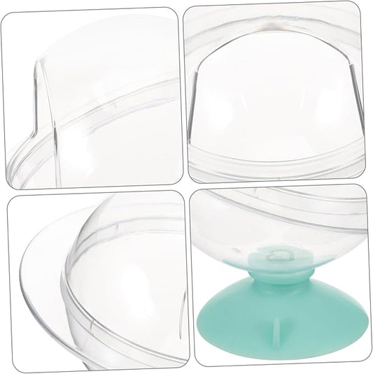 ORFOFE Hamster Bathroom Litter Box Deep Edges Sturdy Sand Bath for Small Animals for Gerbils Guinea Pigs and Chinchillas Fun and Practical Bathing Room