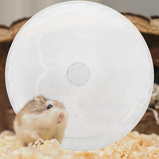 Toddmomy Silent Hamster Running Wheel Large 12-Inch Exercise Wheel for Hamsters Chinchillas Gerbils Sturdy Crystal Design Dual Bearings for Smooth Operation