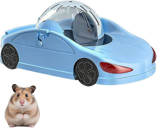 Hamster Roller Ball Toy Car, Small Hamsters Wheel Toy, Fun Pet Transparent Balls, Exercise Wheels with Detachable Transparent Breathable Ball, Suitable for Hamsters, Ferrets, and Other Animals