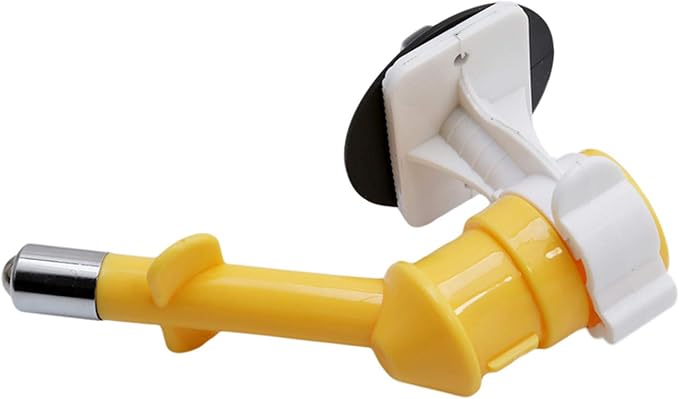Sevenfly 1Pcs Pet Water Dispenser Nozzle Dogs Cats Water Feeder Nozzle No-Drip Water Dispenser Fountain Bottle Head Anti-Leaking Pet Hanging Drinking Nozzle, Yellow