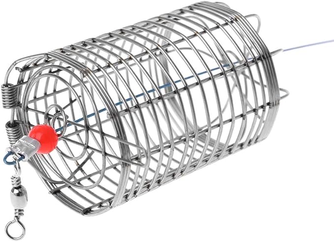 Aquarium Feeding Bowl with Hook Shrimp Feeding Dish Stainless Steel Cage Basket for Small Fish Shrimp Benthic Animal