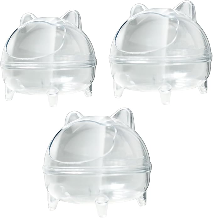 Clear Hamster Sand Bath Container Wear Resistant Spacious Pet Hamster Provide Comfortable to Gerbils and Hamster