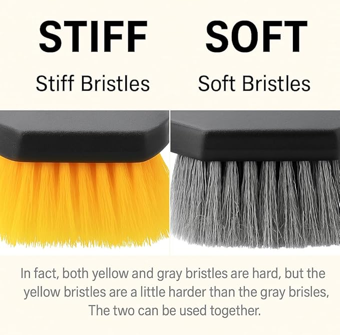 2 Pcs Bird Bath Brush Cleaner Safe for Birds Hard Bristle, Outdoor Fountain Cleaning Brush Accessories