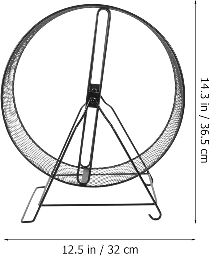 Hamster Cages Hamster Running Exercise Wheel- Silent Guinea Pig Exercise Wheel with Rack Small Animals Running Wheel Toys for Hamsters, Hedgehogs, Rats Hamster Cage