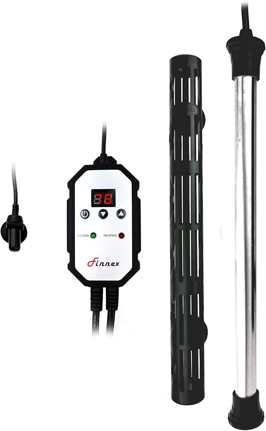 Finnex HMU Digital Aquarium Titanium Heater Series (100 Watts)