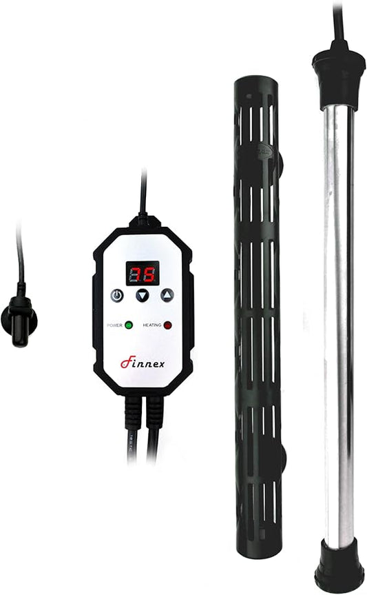 Finnex HMU Digital Aquarium Titanium Heater Series (100 Watts)