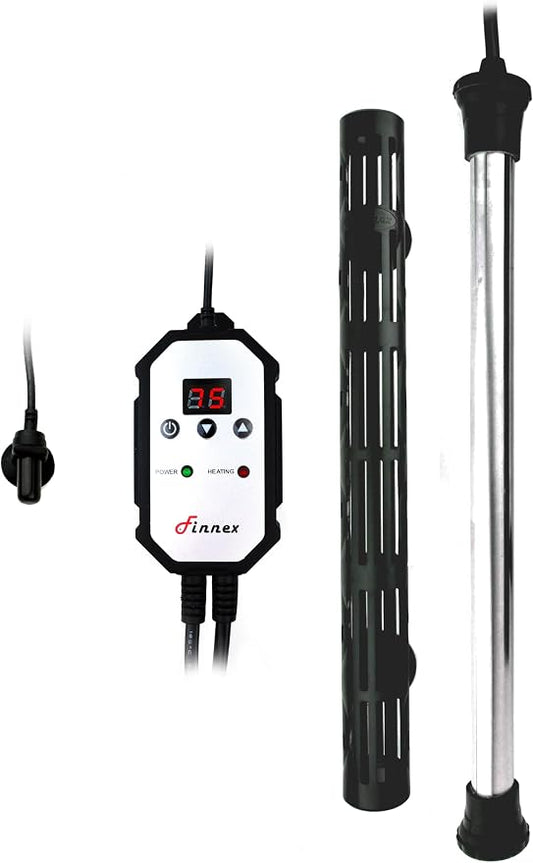 Finnex HMU Digital Aquarium Titanium Heater Series (500 Watts)