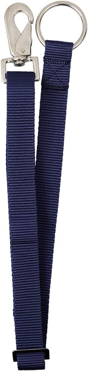 Derby Originals Heavy Duty Adjustable 30” Nylon Hanging Bucket Straps for Water and Feed Buckets - Available in 16 Colors and Patterns (Navy Blue)