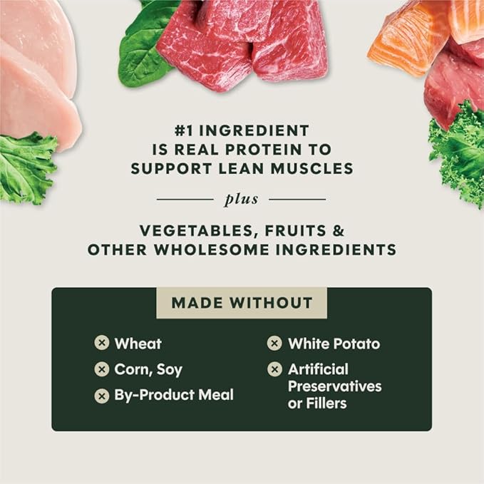 Instinct Freshly Crafted Meals, Dog Wet Food or Topper, Human Grade - Variety Pack, 11oz. Carton (Pack of 6)