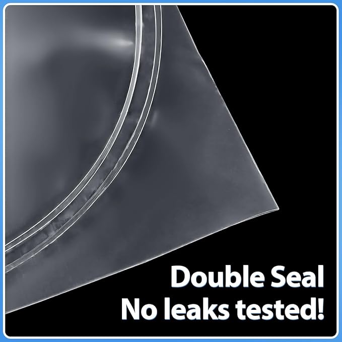 Fish Shipping Bags for Live Fish, 15x30” Round Bottom Double Seal Clear Leak-Proof Live Fishes Transport Bags Koi Transport Bag, Betta Shipping Fishery Bag (Ultimate 3 mil, 25 Pack)