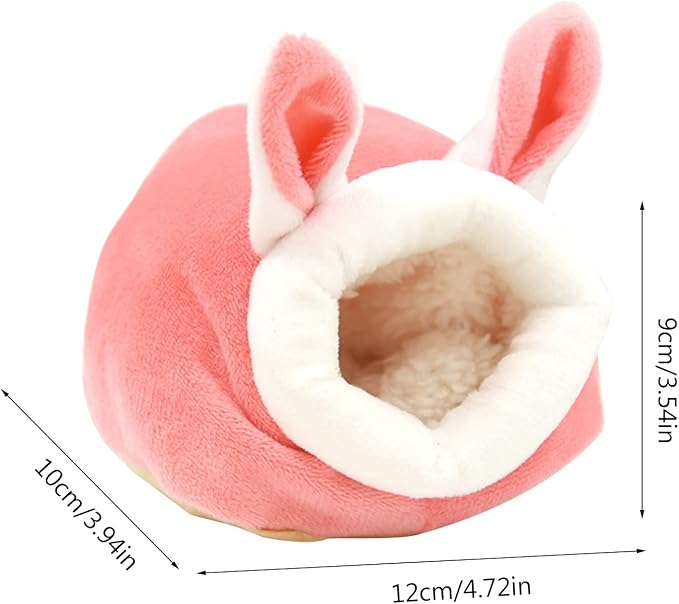 Guinea Pig Bed 3 Pack Cozy Small Animal Hideouts Washable Fleece Rabbit House Winter Warm Sleeping Bedding Cage Accessories for Bunny Hamster Squirrel