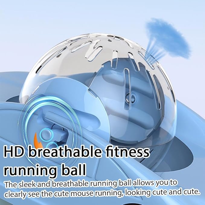 Hamster Roller Ball Toy Car, Small Hamsters Wheel Toy, Fun Pet Transparent Balls, Exercise Wheels with Detachable Transparent Breathable Ball, Suitable for Hamsters, Ferrets, and Other Animals
